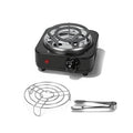 Compact Charcoal Burner with High-Watt Coil for Even Heat