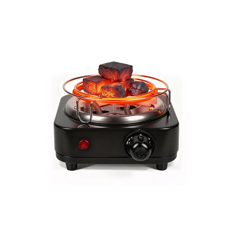 Compact Charcoal Burner with High-Watt Coil for Even Heat