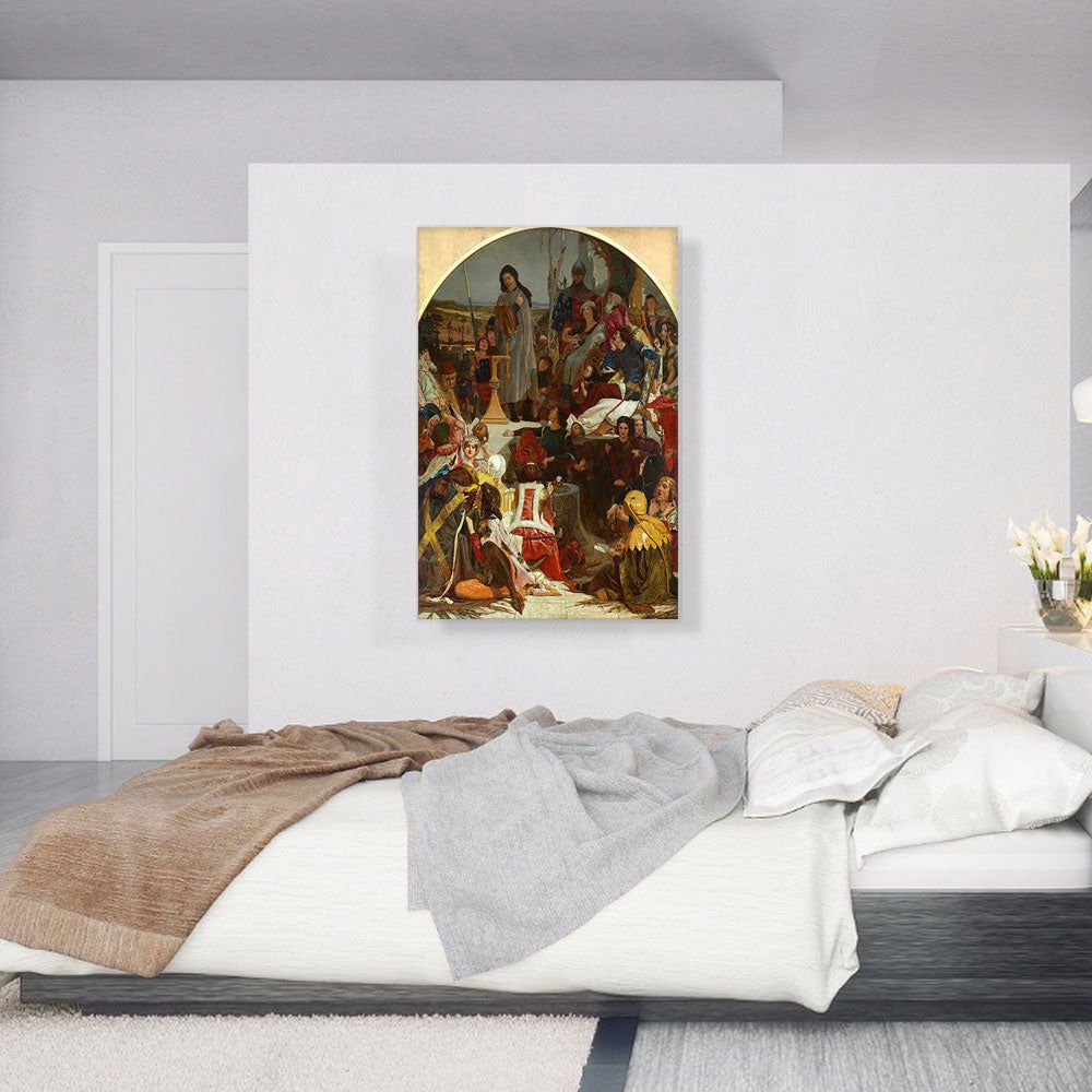 Chaucer at the Court of Edward III 1847 Wall Art