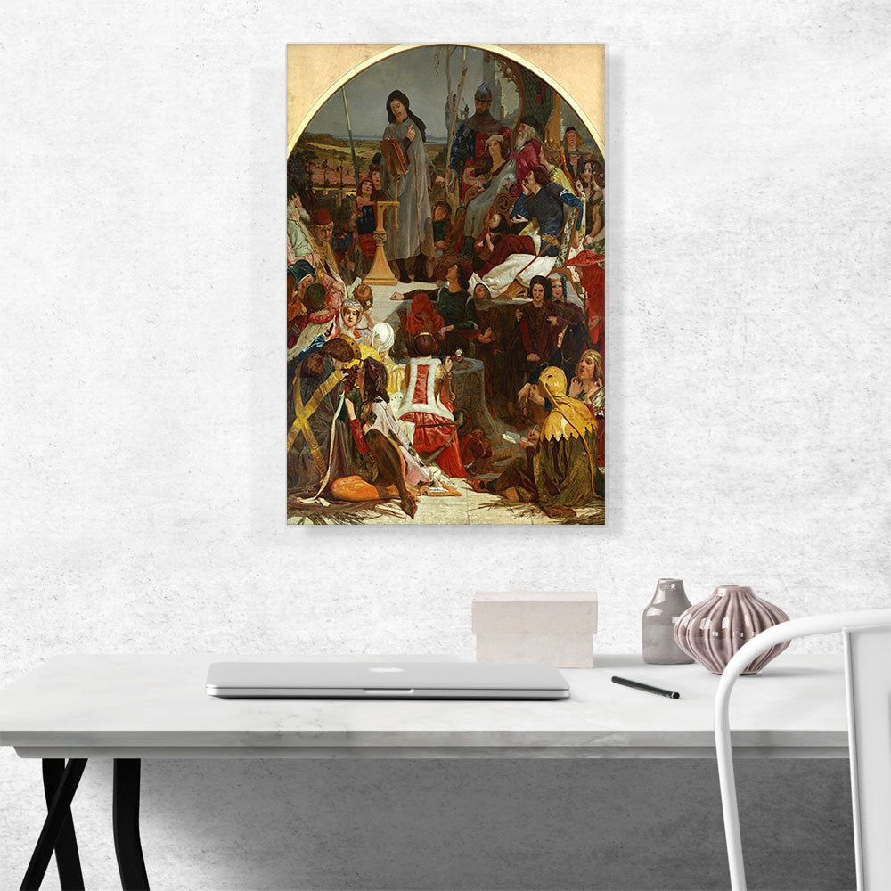 Chaucer at the Court of Edward III 1847 Wall Art