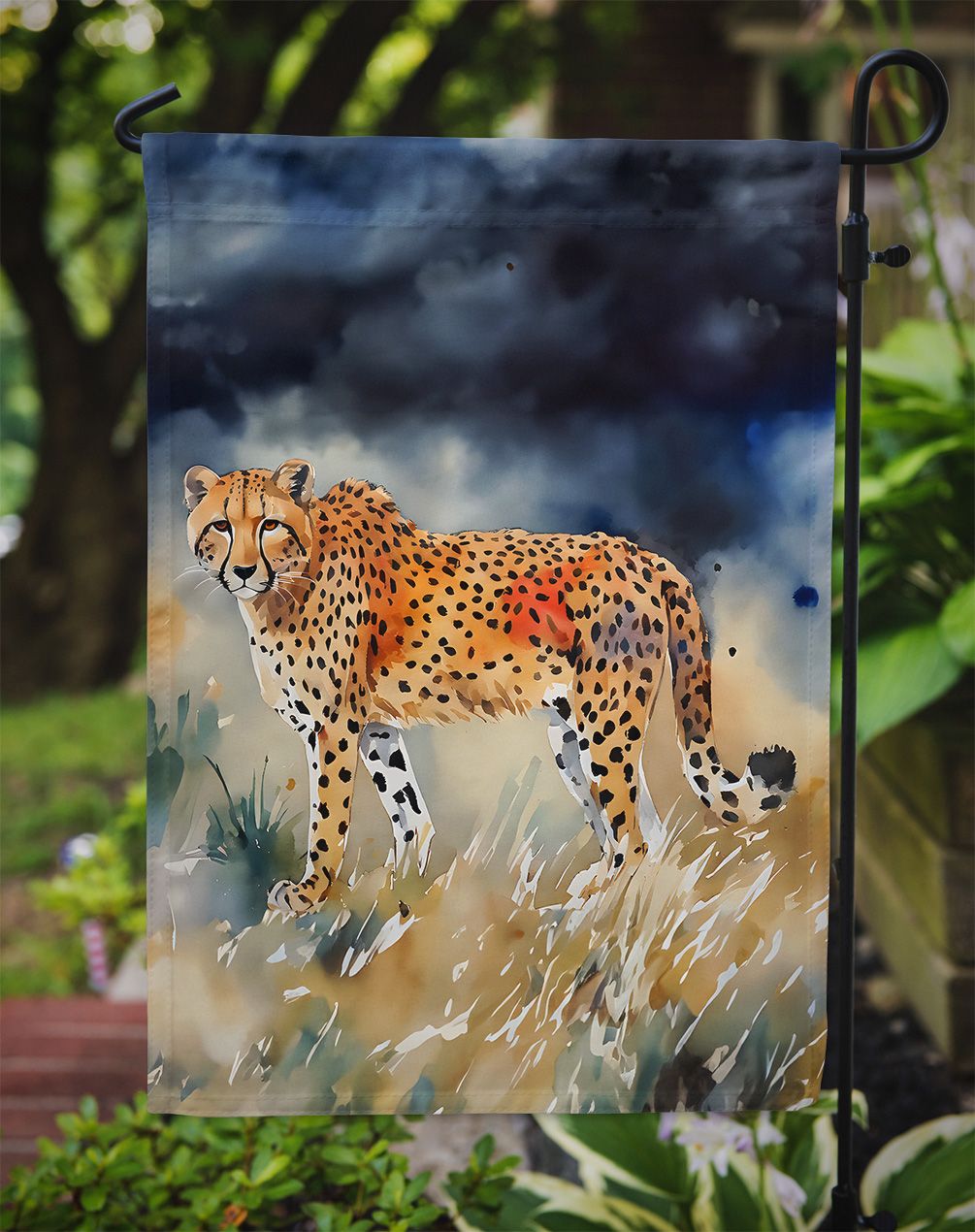 Cheetah Garden Flag Mailbox Flag Decorative Yard Flag Banner Outside Patio Artwork Yard Flower Beds