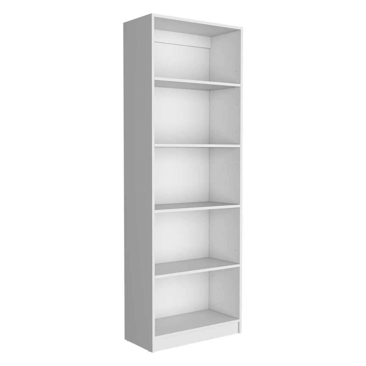 3-Piece Bookcase Set in Contemporary White Finish