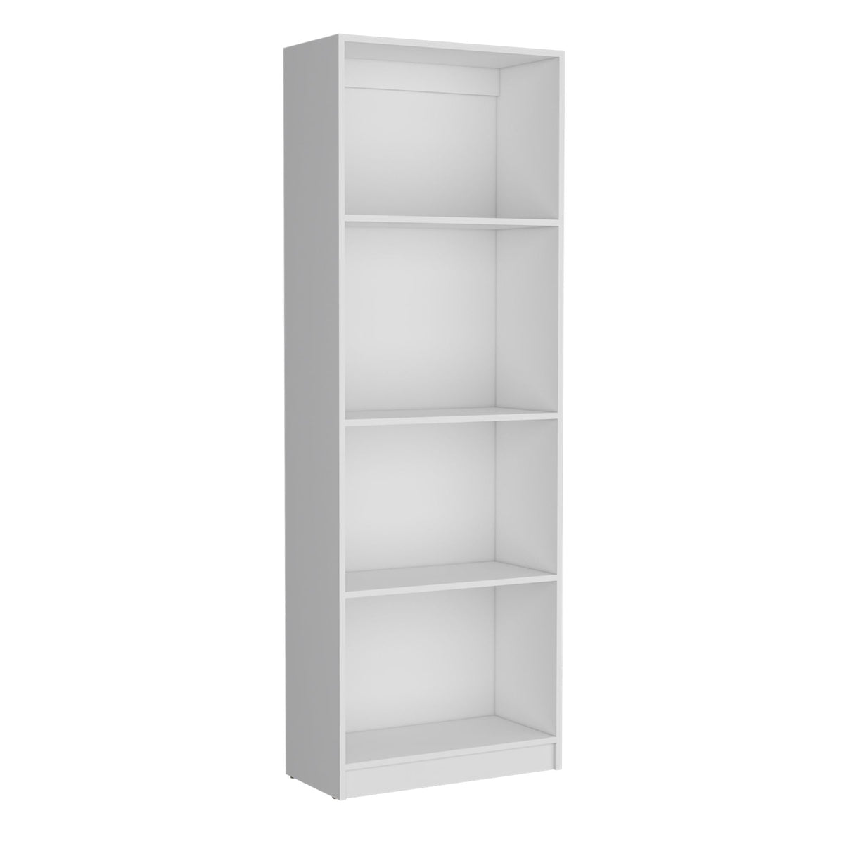 3-Piece Bookcase Set in Contemporary White Finish