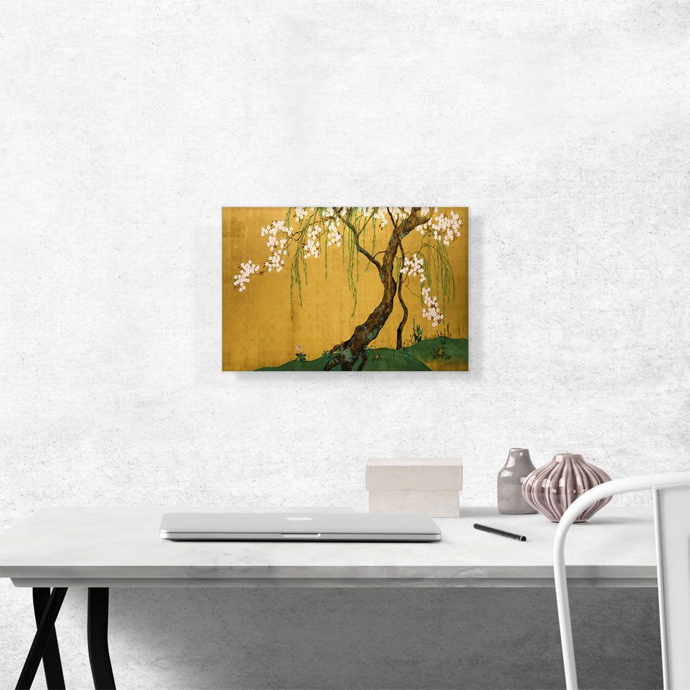 Cherry Tree Wall Art with Vibrant Botanical Detail
