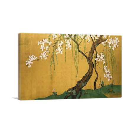 Cherry Tree Wall Art with Vibrant Botanical Detail