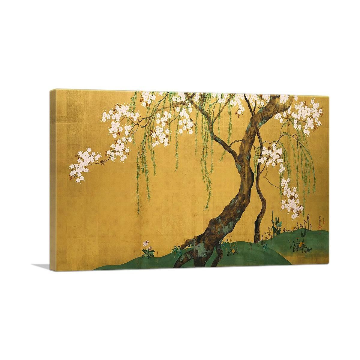 Cherry Tree Wall Art with Vibrant Botanical Detail