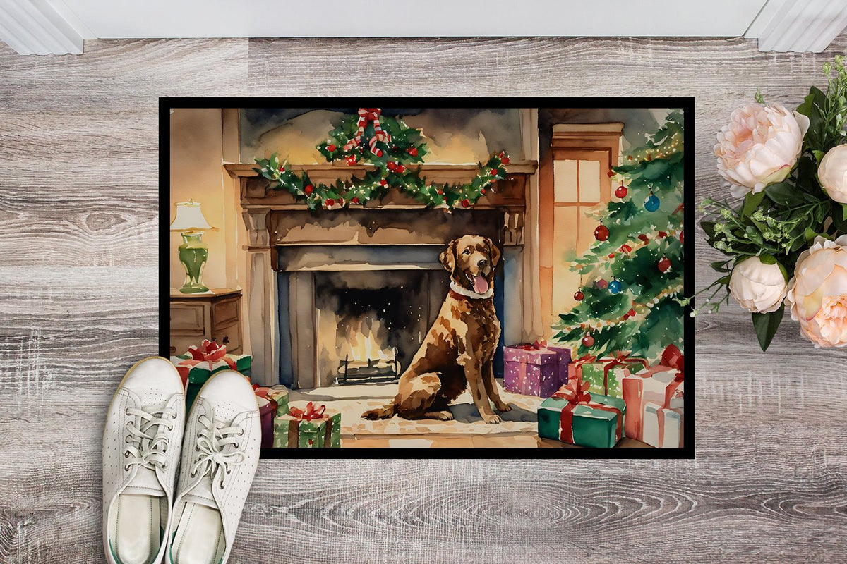 Chesapeake Bay Retriever Christmas Doormat