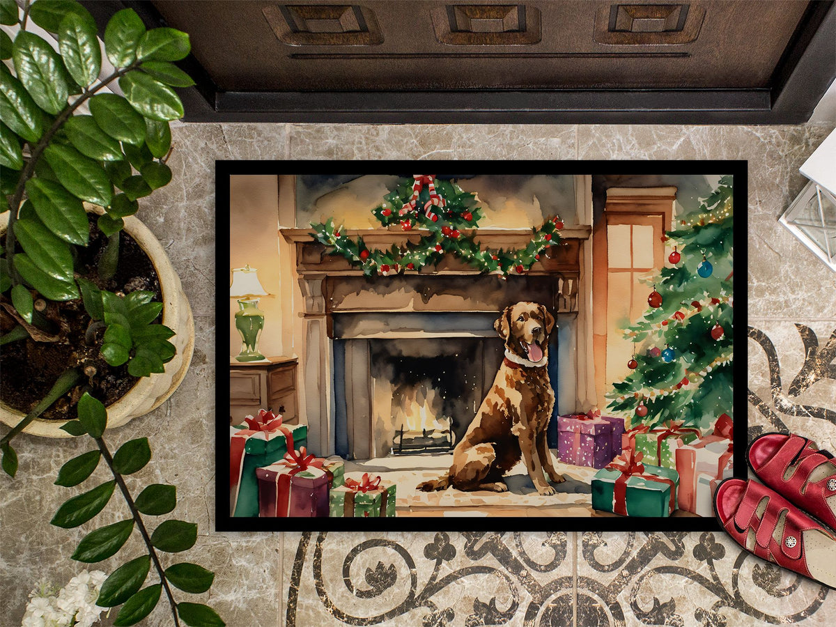 Chesapeake Bay Retriever Christmas Doormat