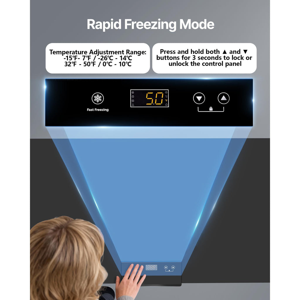 Garage-Ready Chest Freezer with Two Removable Baskets
