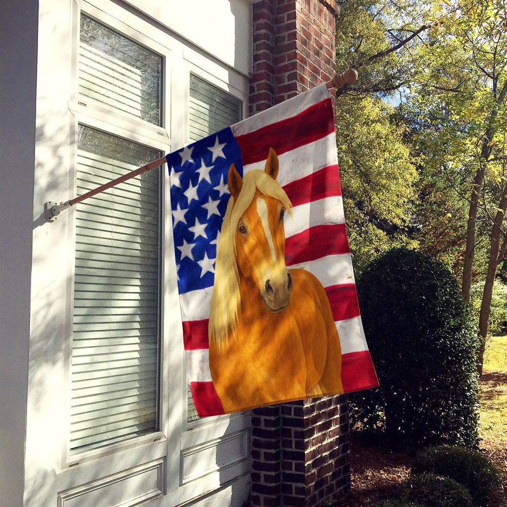 Chestnut Haflinger Horse House Flag - Double-Sided Decorative Yard Banner
