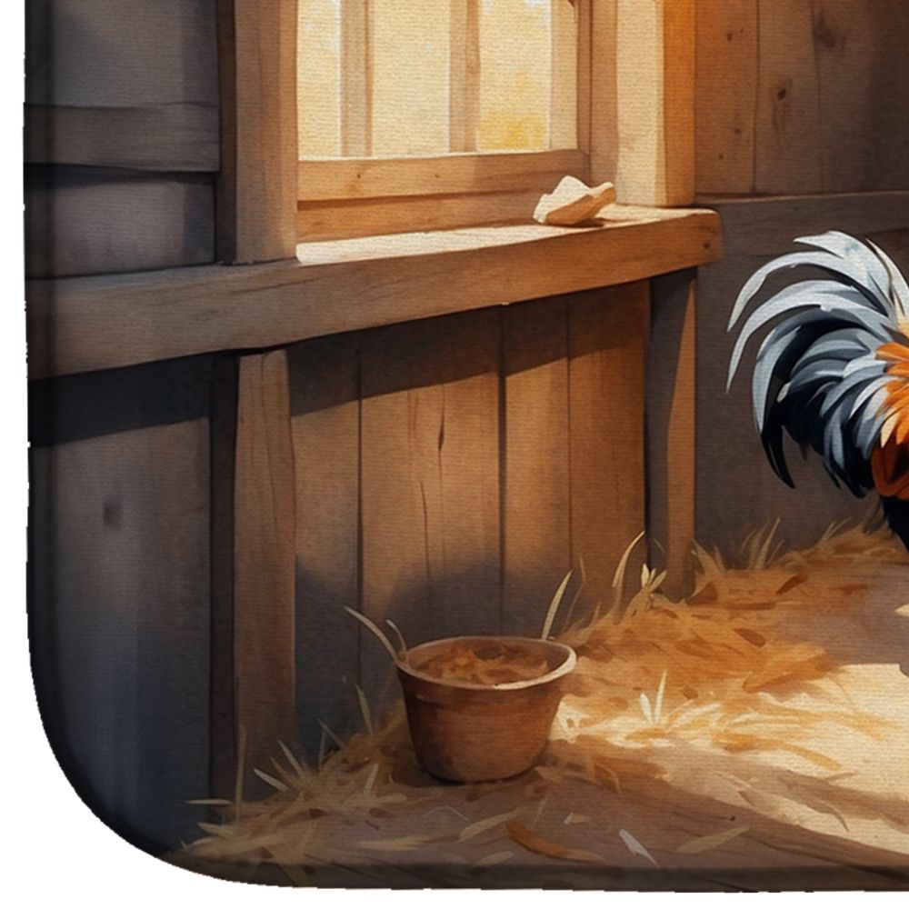 Chickens in the Coop Dish-Drying Mat