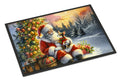 Chihuahua and Santa Claus Christmas Doormat