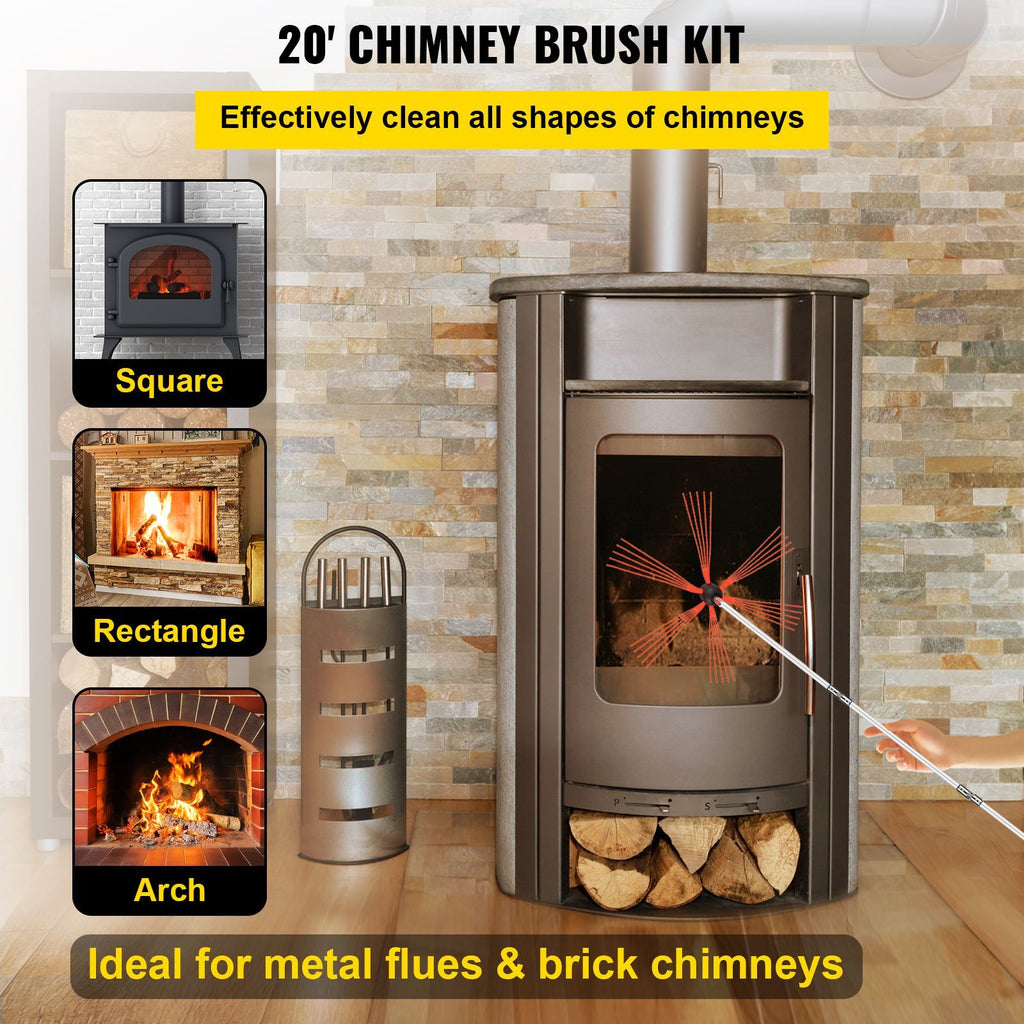 Flexible Rotary Chimney Sweep Kit