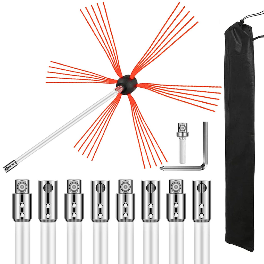 VEVOR Rotary Chimney Sweep Kit with Flexible Brush Head