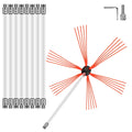 VEVOR Rotary Chimney Sweep Kit with Flexible Brush Head
