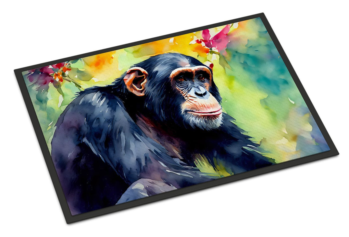 Chimpanzee Artwork Indoor-Outdoor Doormat