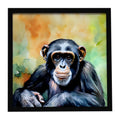 Chimpanzee Framed Wall Art with Contemporary Style