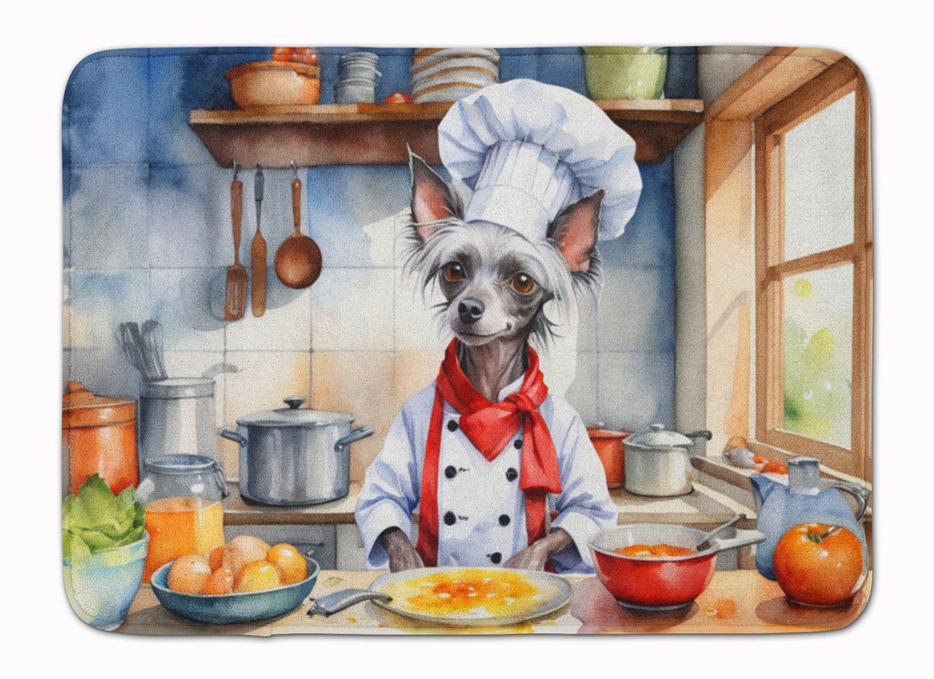 Chinese Crested Chef Memory Foam Kitchen Mat