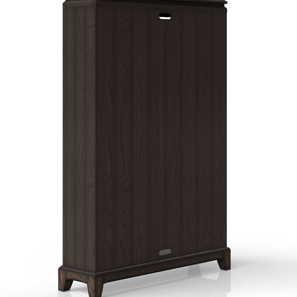 Chocolate Traditional Six- Bookcase for Home or Office