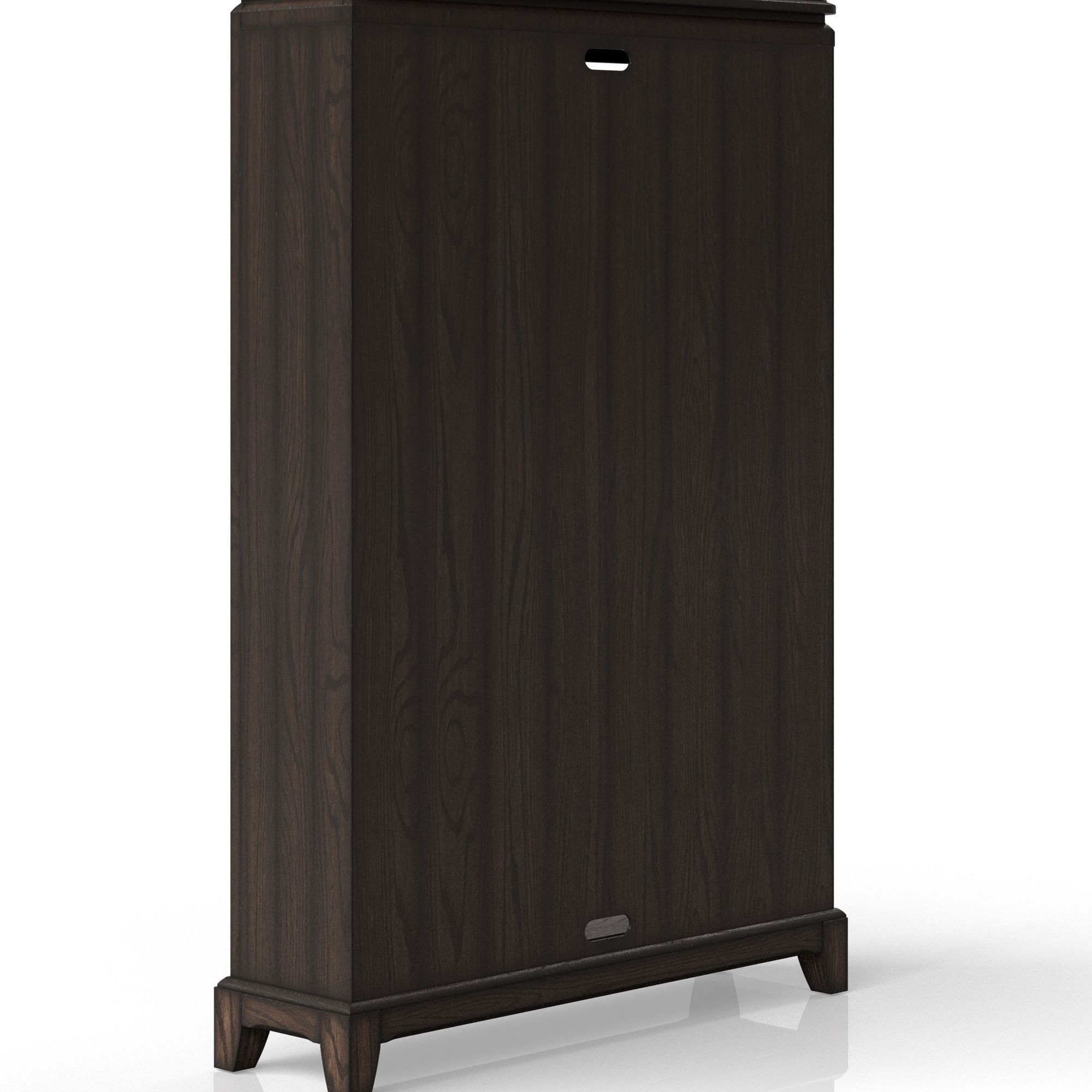 Chocolate Traditional Six- Bookcase for Home or Office