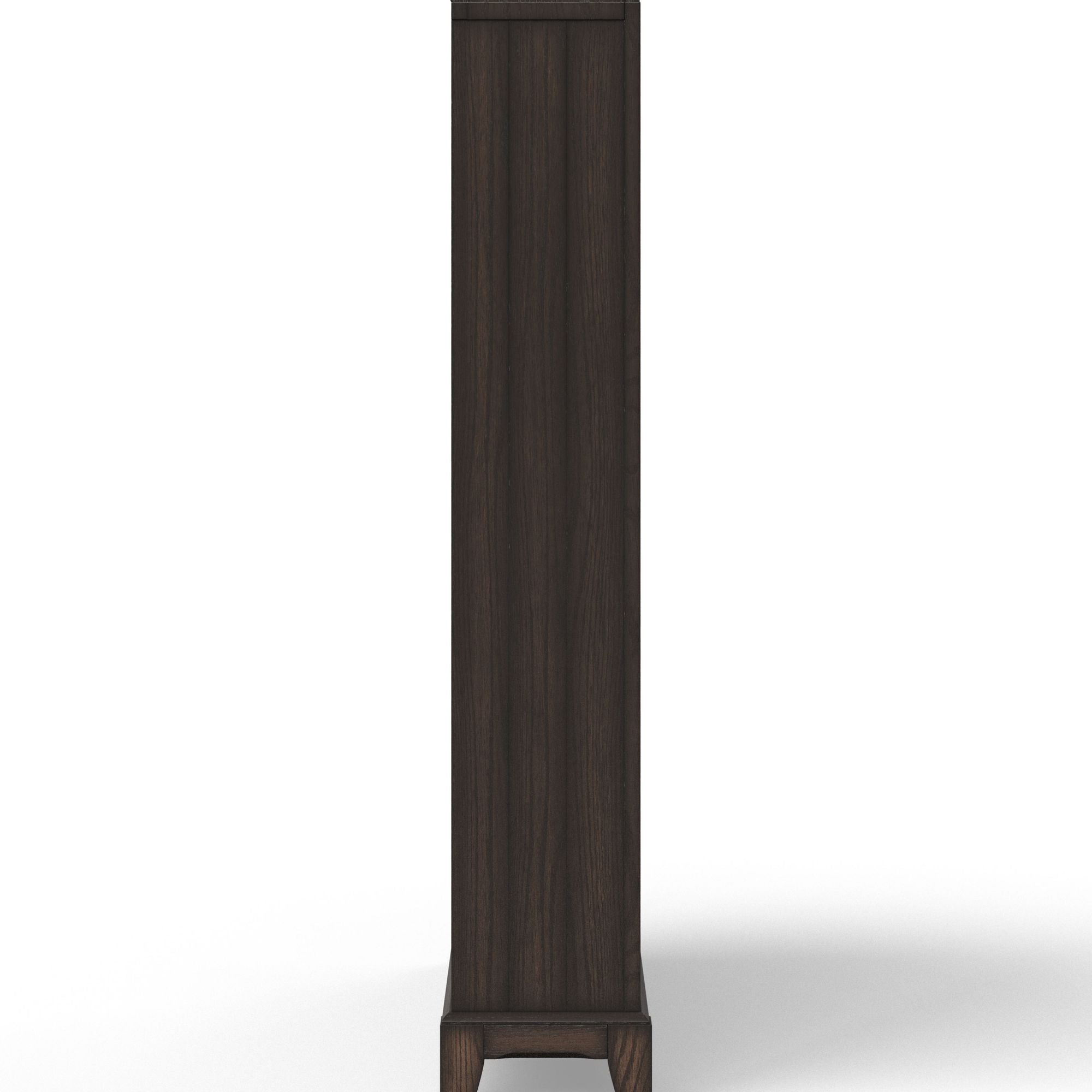 Chocolate Traditional Six- Bookcase for Home or Office