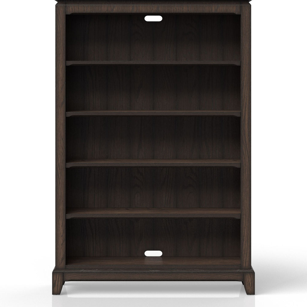 Chocolate Traditional Six- Bookcase for Home or Office
