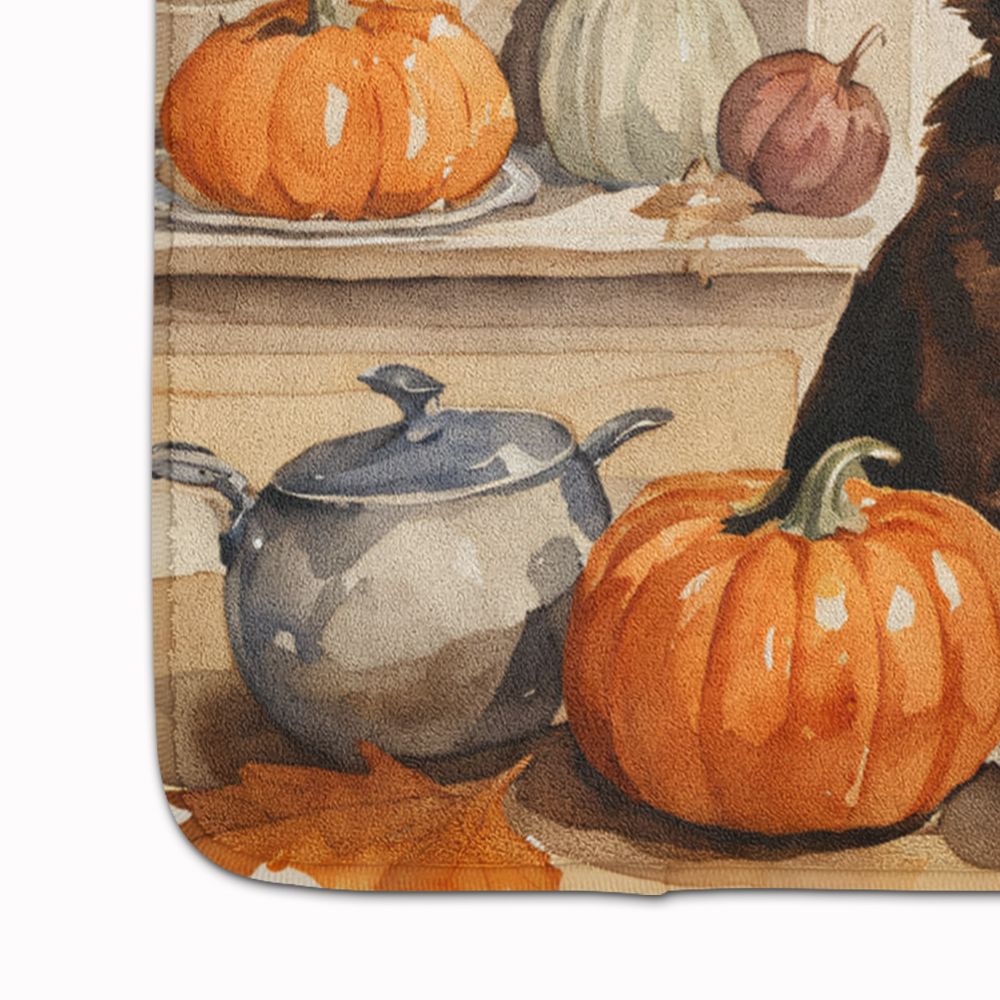 Memory Foam Kitchen Mat with Fall Pumpkin Design – Anti-Fatigue & Non-Skid