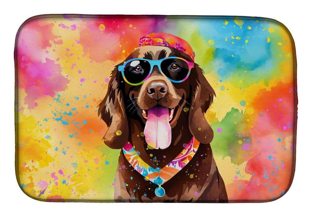 Chocolate Labrador Hippie Dawg Dish Drying Mat