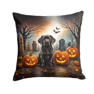 Chocolate Labrador Halloween Decorative Pillow