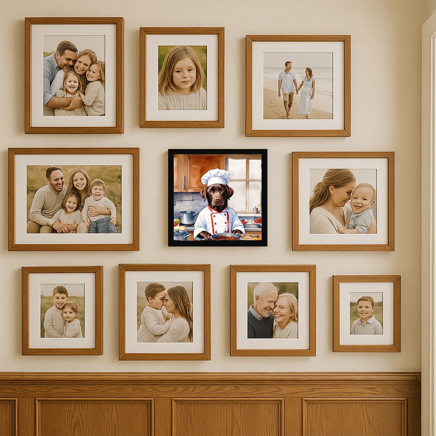 Square Metal Print Wall Art – Sleek Framed Edge, Ready to Hang