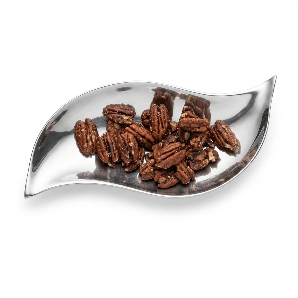 Choixe Hand-Cast Wavy Serving Bowl with Polished Finish