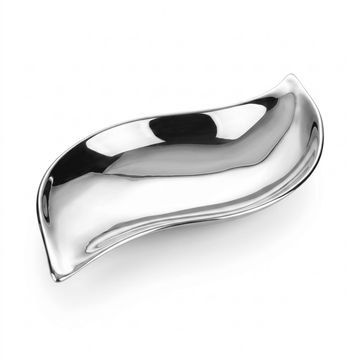 Choixe Hand-Cast Wavy Serving Bowl with Polished Finish