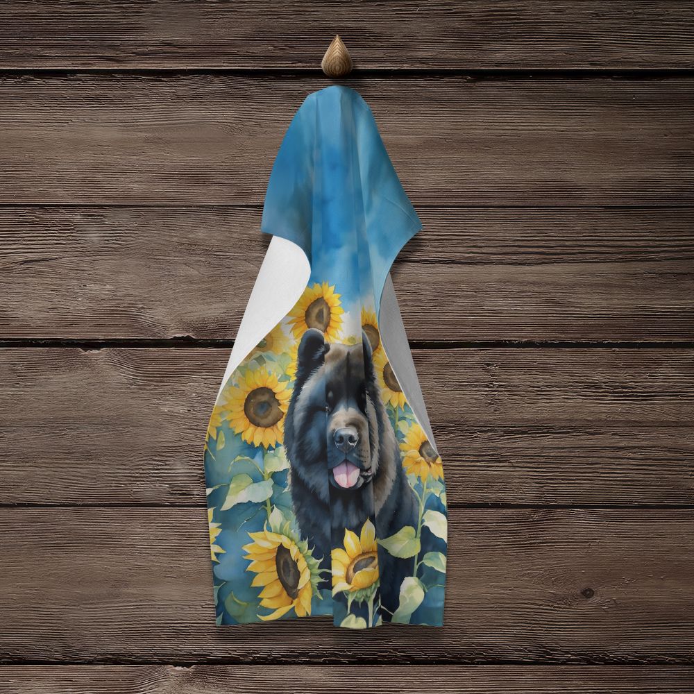 Plush Kitchen Towel with Absorbent Cotton Terry Back – Vibrant Artwork