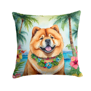 Chow Chow Luau Indoor-Outdoor Decorative Pillow