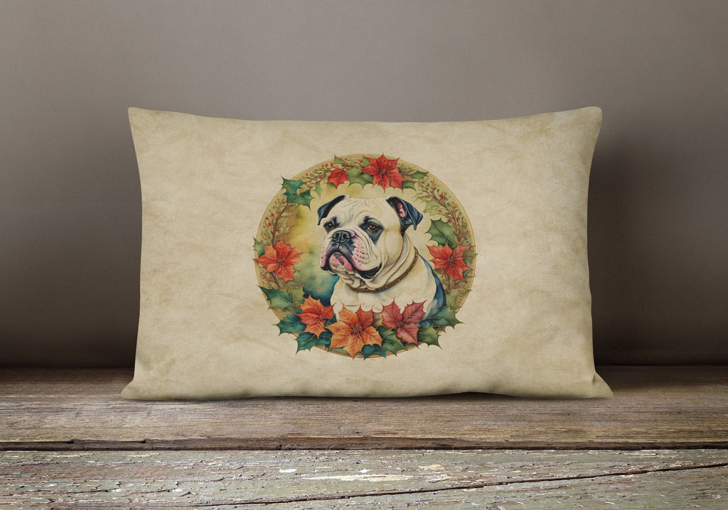 Christmas Floral Throw Pillow for Outdoor Patio