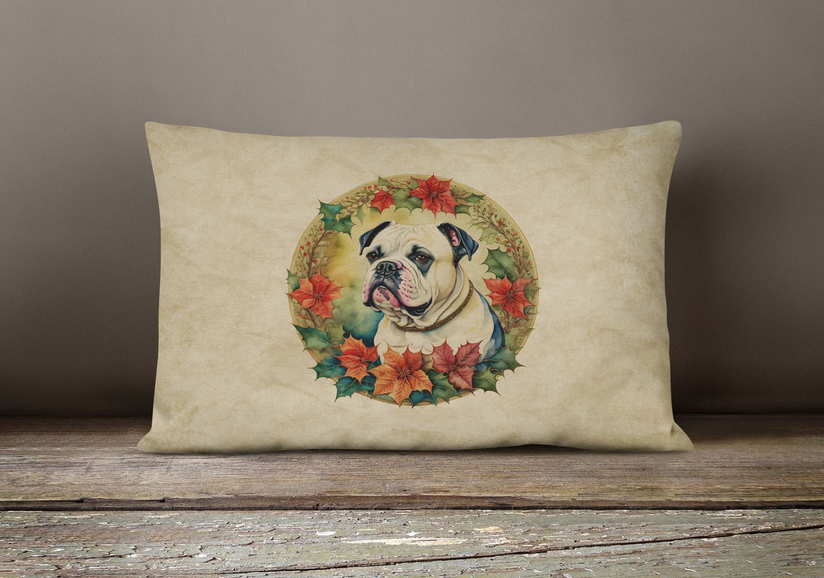 Christmas Floral Throw Pillow for Outdoor Patio
