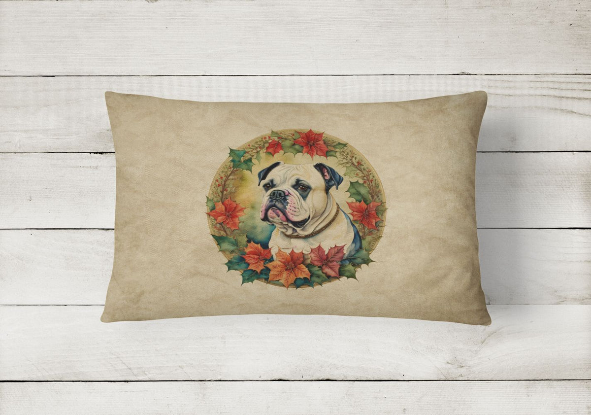 Christmas Floral Throw Pillow for Outdoor Patio