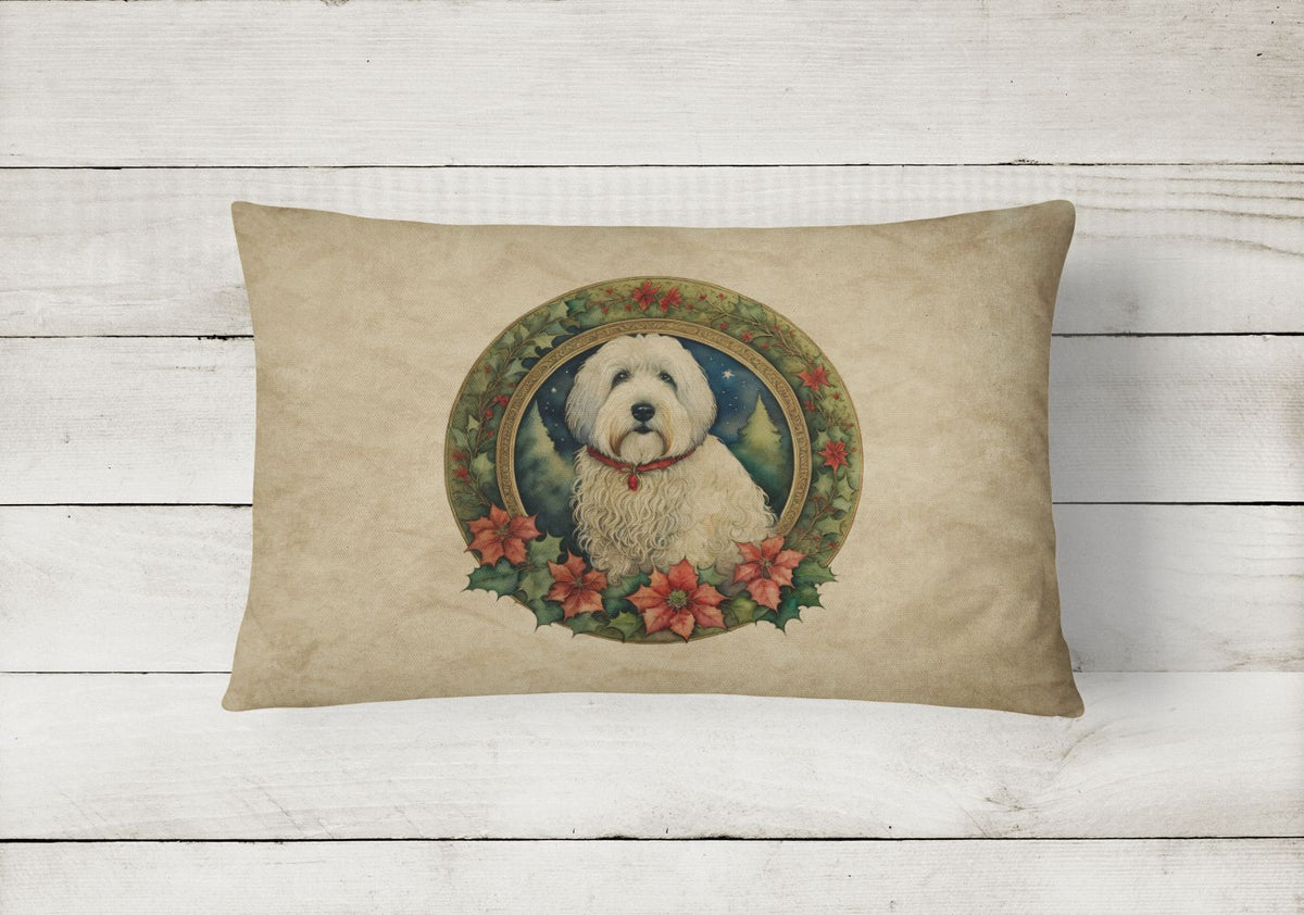 Old English Sheepdog Christmas Pillow