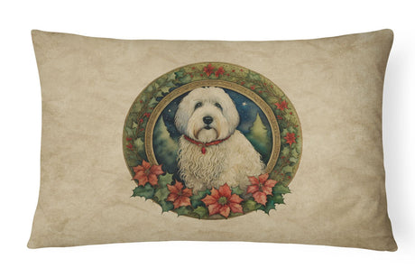 Old English Sheepdog Christmas Pillow
