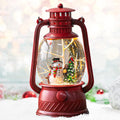 Musical Snowman Lantern with Swirling Glitter