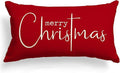 Red Merry Christmas Decorative Pillow Cover