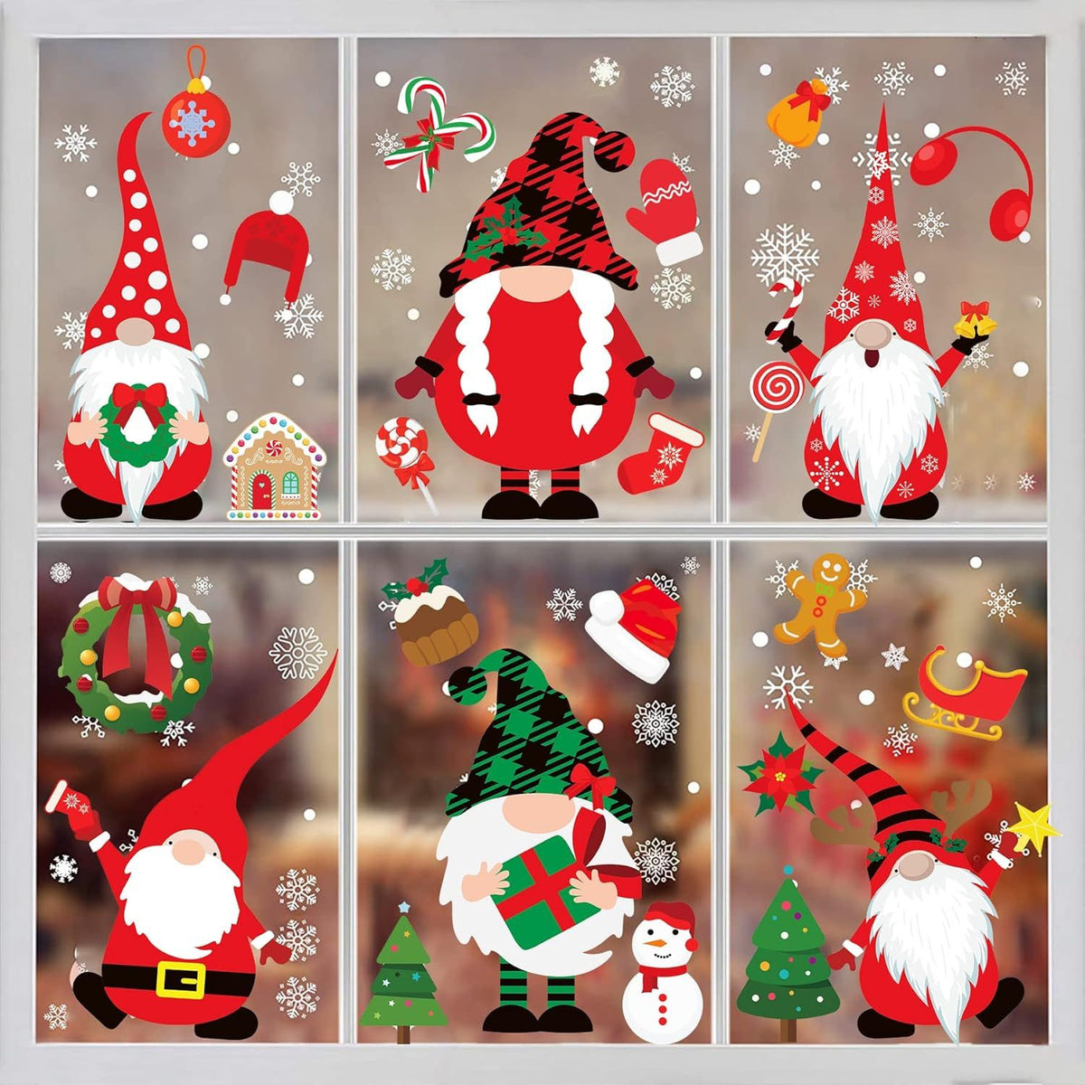 Christmas Window Cling Collection for Festive Glass Decor