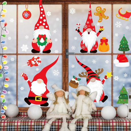 Christmas Window Cling Collection for Festive Glass Decor