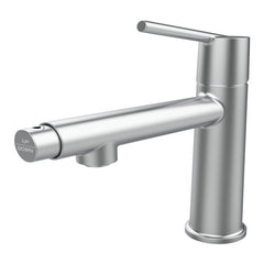 Chrome Single Handle Bathroom Faucet with Fountain & Flow Modes