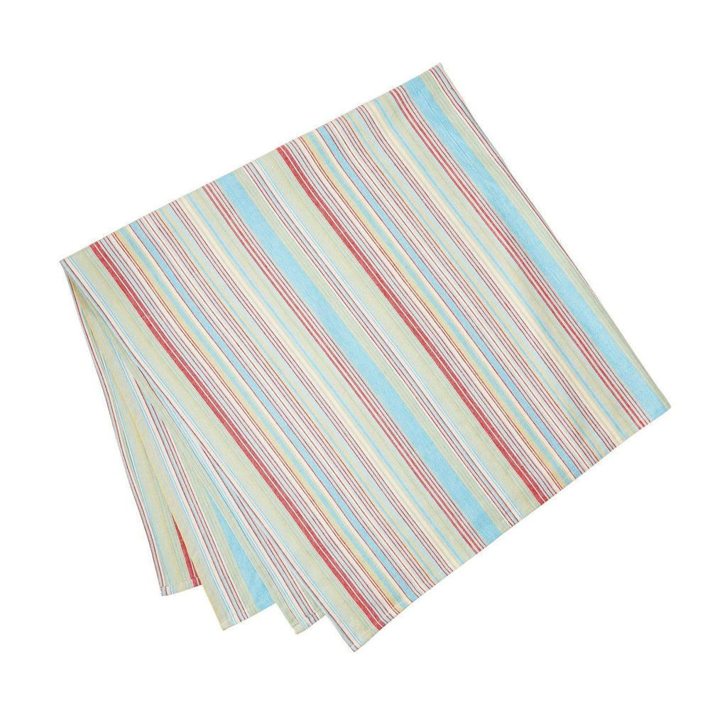 Multicolor Chunky Stripe Table Throw