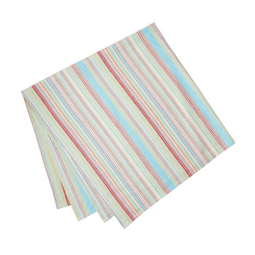 Multicolor Chunky Stripe Table Throw