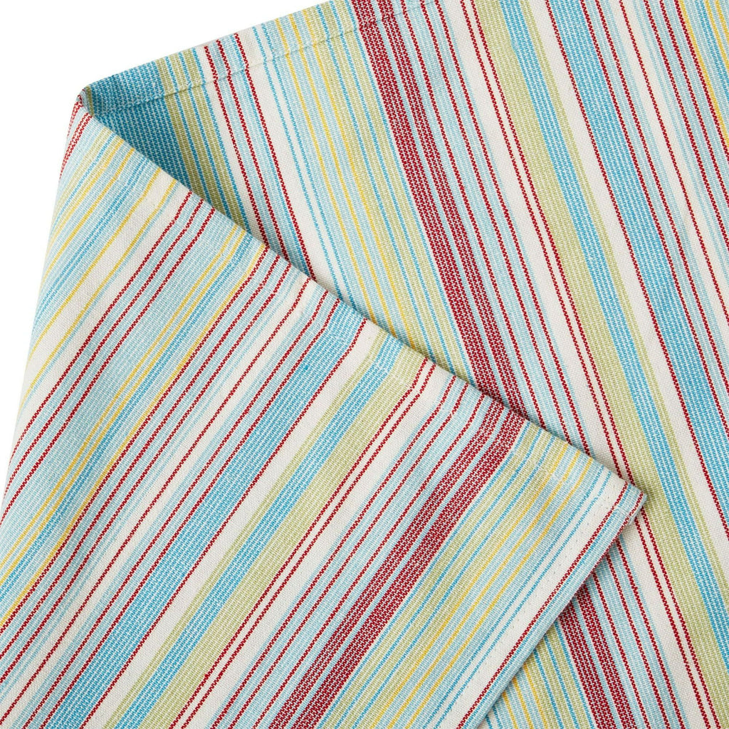 Multicolor Chunky Stripe Table Throw