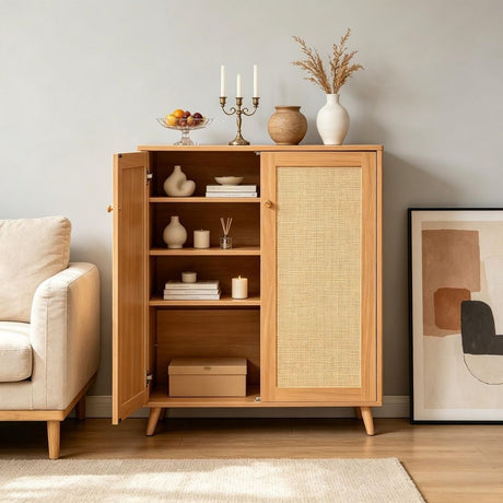 Classic Shoe Cabinet with Removable Middle Shelf