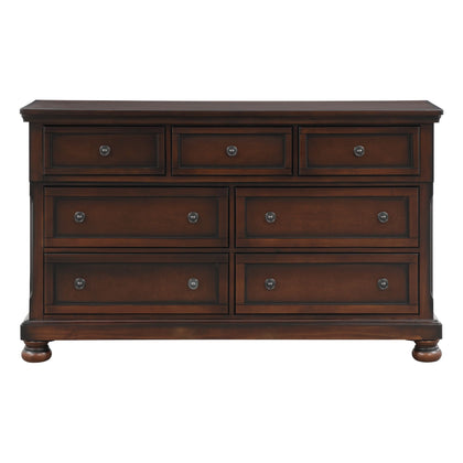 Classic Transitional Dresser with 7 Drawers and Hidden Storage
