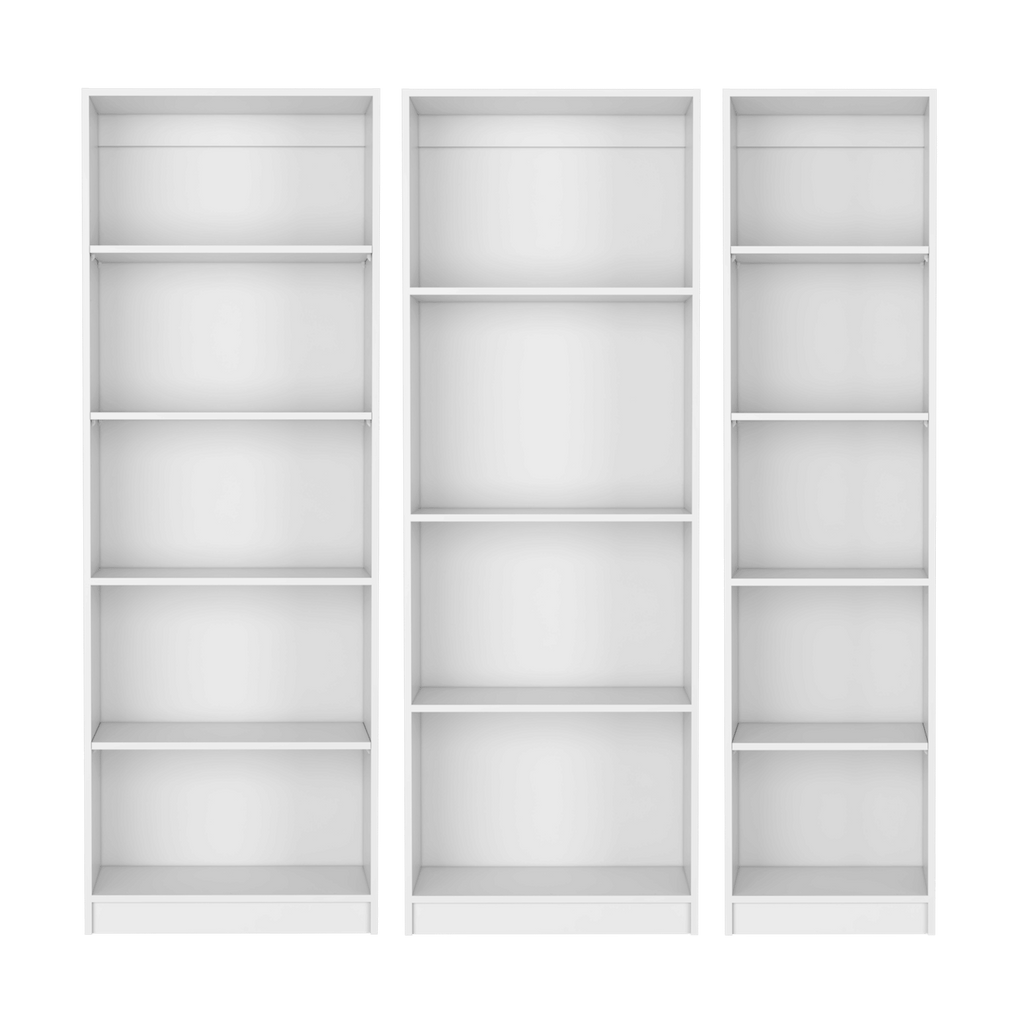 Clawson Four-Bookcase Living Room Ensemble